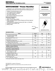 MUR6040 datasheet pdf Motorola
