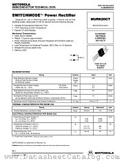 MUR620CT datasheet pdf Motorola