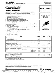 MURF1660CT datasheet pdf Motorola