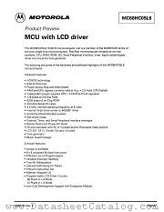 NC68HC05L6 datasheet pdf Motorola