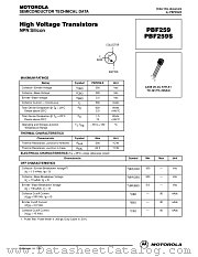 PBF259 datasheet pdf Motorola