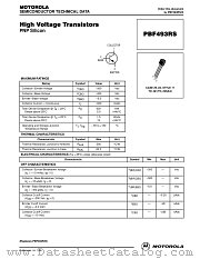 PBF493RS datasheet pdf Motorola
