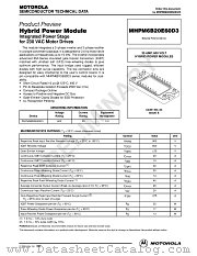 MHPM6B20E60D3 datasheet pdf Motorola