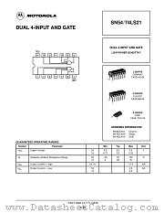 SN54LS21J datasheet pdf Motorola