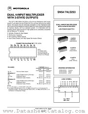 SN74LS253D datasheet pdf Motorola