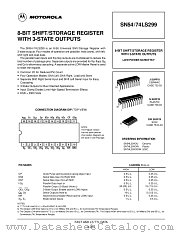 SN54LS299J datasheet pdf Motorola