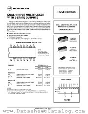 SN74LS353N datasheet pdf Motorola