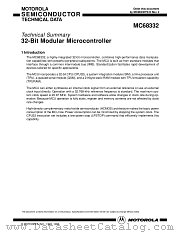 MC68332CFV20 datasheet pdf Motorola