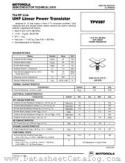 TPV597 datasheet pdf Motorola