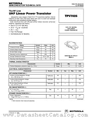 TPV7025 datasheet pdf Motorola