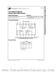 5437 datasheet pdf National Semiconductor