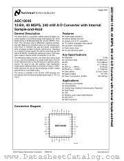 ADC12040 datasheet pdf National Semiconductor