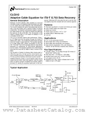 CLC012 datasheet pdf National Semiconductor