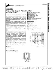 CLC5623 datasheet pdf National Semiconductor