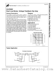 CLC5802 datasheet pdf National Semiconductor