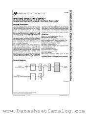 DP83932C-25 datasheet pdf National Semiconductor