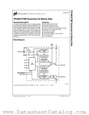 TP5088 datasheet pdf National Semiconductor