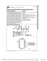 MF5 datasheet pdf National Semiconductor