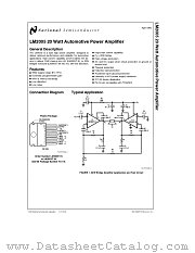 LM2005 datasheet pdf National Semiconductor