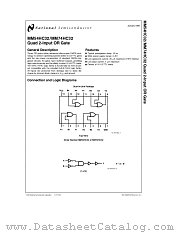 MM74HC32 datasheet pdf National Semiconductor