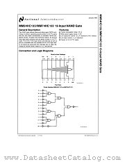 MM74HC133 datasheet pdf National Semiconductor