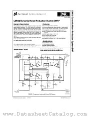 LM832 datasheet pdf National Semiconductor
