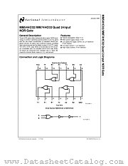 MM74HC02 datasheet pdf National Semiconductor