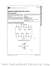 MM74HCU04 datasheet pdf National Semiconductor