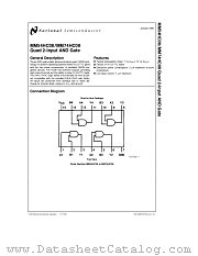 MM74HC08 datasheet pdf National Semiconductor
