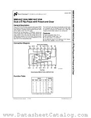 MM54HC109A datasheet pdf National Semiconductor
