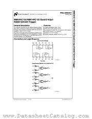 MM74HC132 datasheet pdf National Semiconductor