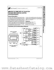 MM54HC137 datasheet pdf National Semiconductor