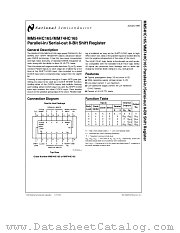 MM74HC165 datasheet pdf National Semiconductor