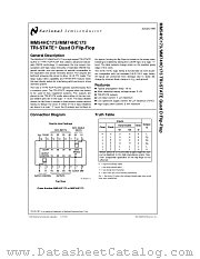 MM54HC173 datasheet pdf National Semiconductor