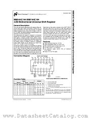 MM74HC194 datasheet pdf National Semiconductor