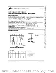 MM74HC423A datasheet pdf National Semiconductor