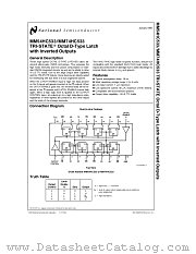MM54HC533 datasheet pdf National Semiconductor