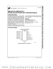MM54HC4017 datasheet pdf National Semiconductor