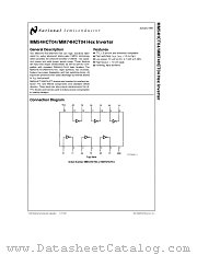 MM74HCT04 datasheet pdf National Semiconductor