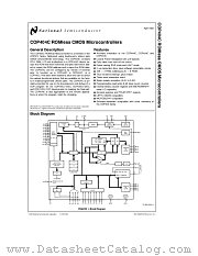 COP404C datasheet pdf National Semiconductor
