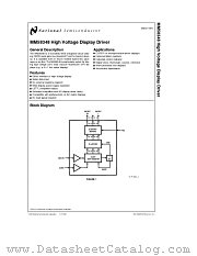 MM58348 datasheet pdf National Semiconductor