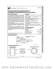 DAC0830 datasheet pdf National Semiconductor