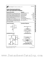 LF353 datasheet pdf National Semiconductor