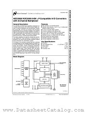 ADC0808 datasheet pdf National Semiconductor