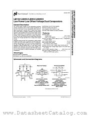 LM2903 datasheet pdf National Semiconductor
