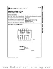 MM74HCT08 datasheet pdf National Semiconductor