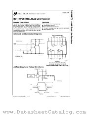 DS1489A datasheet pdf National Semiconductor