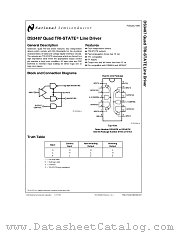 DS3487 datasheet pdf National Semiconductor