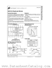 DS75121 datasheet pdf National Semiconductor