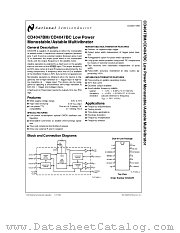CD4047BM datasheet pdf National Semiconductor